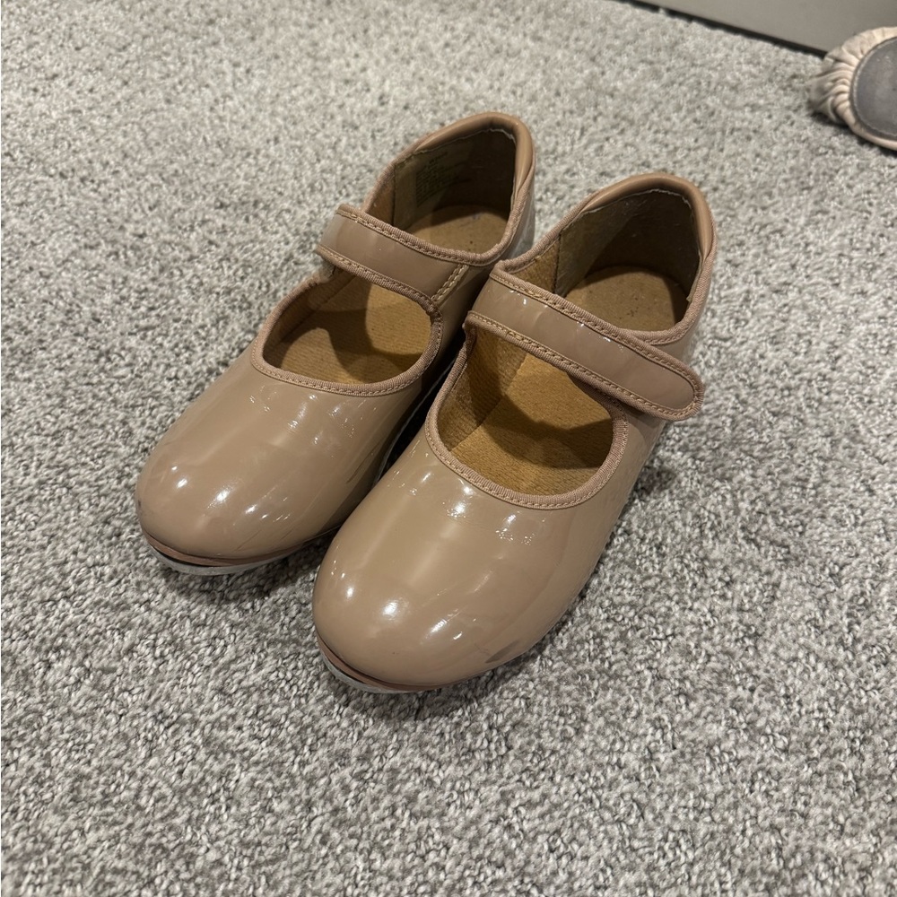 Kids Tan Tap Dance Shoes